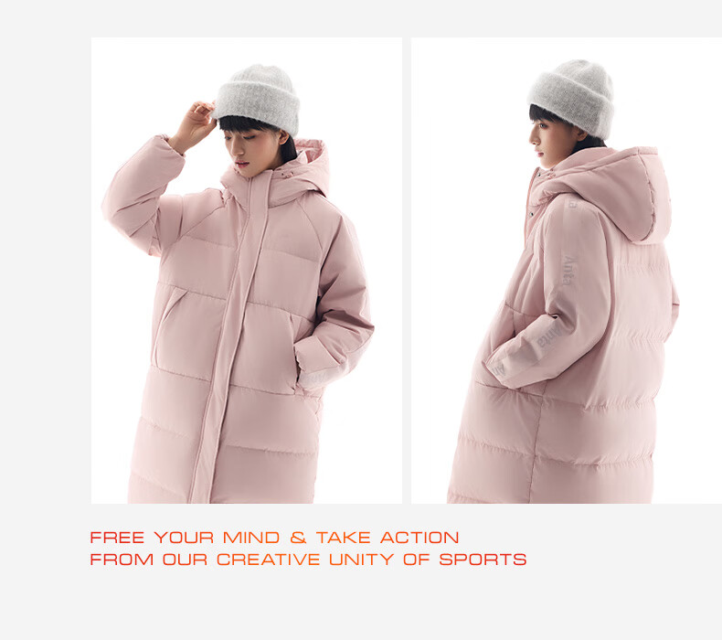 ANTA Bread Down Jacket | Water-Repellent Mid-Length Hooded Cotton Coat 2025 Winter Women's Thickened Warm Fashion Jacket 18