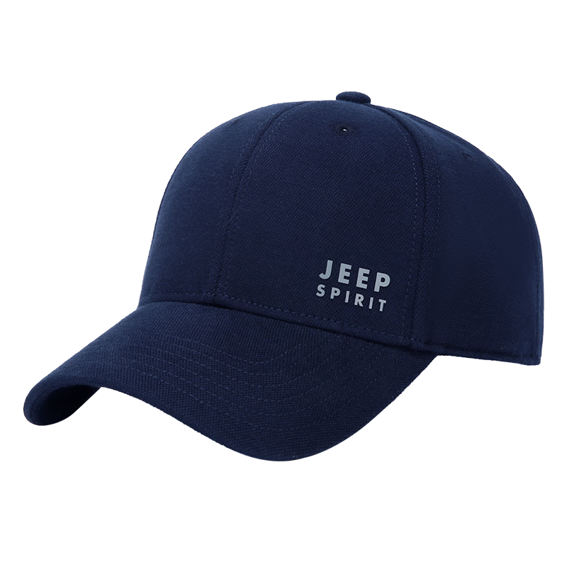 JEEP Men's Korean Style Trendy Baseball Cap Fashion Simple Duckbill Hat Unisex Couple Casual Street Cap Four Seasons A0298 Dark Blue