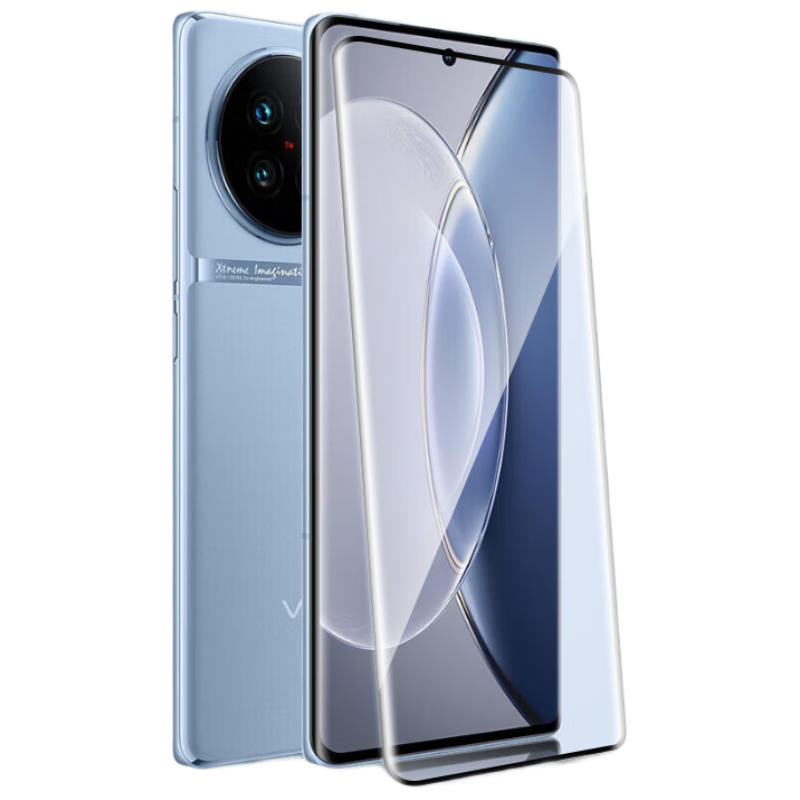 Baosou [Damage Compensation] Tempered Glass Screen Protector for Vivo X90/X90 Pro Curved Full Coverage HD Anti-Scratch Anti-Fingerprint Film