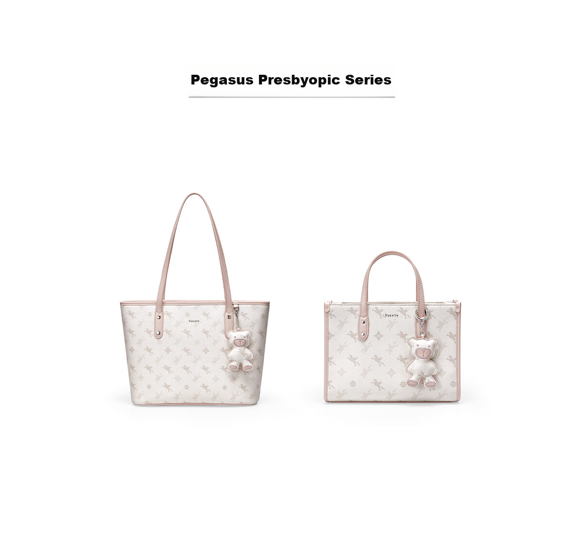 NUCELLE Pegasus Small Tote Basket Bag, New Light Luxury Niche Handheld Crossbody Women's Bag, Birthday Gift for Girls 44