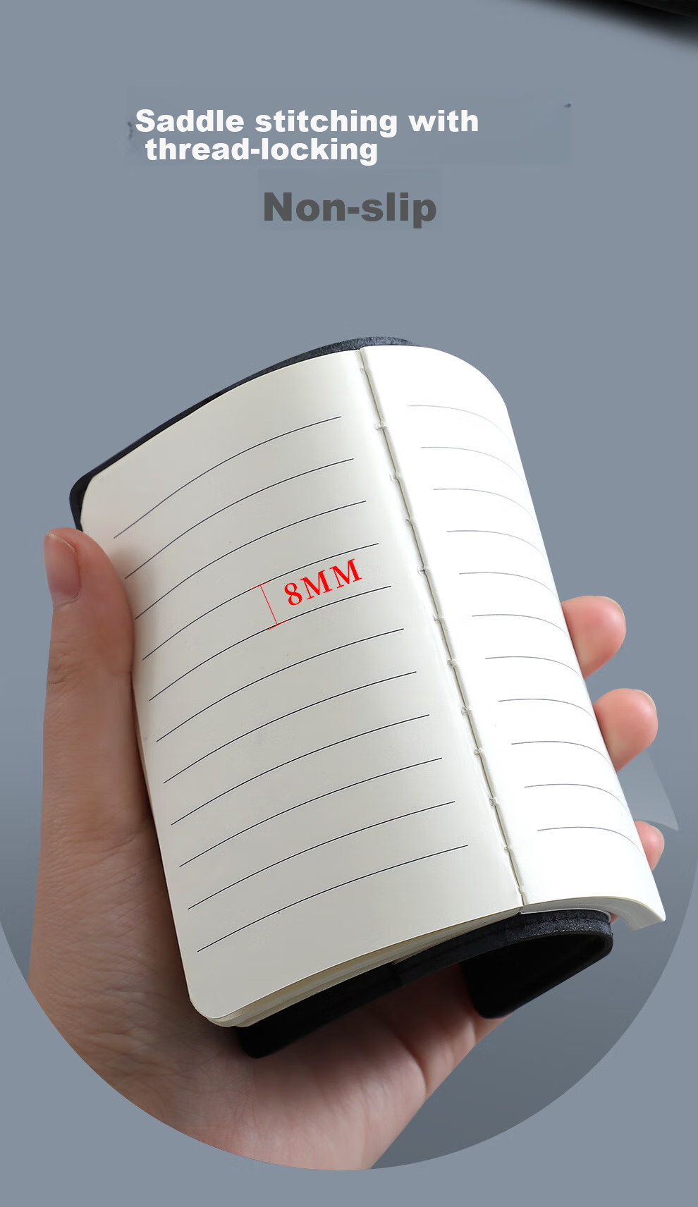 Jiaranheng A7 Genuine Leather Pocket Notebook, Portable, Carry-On, Mini Journal, Small Notebook, Planner, Diary, Customizable 7