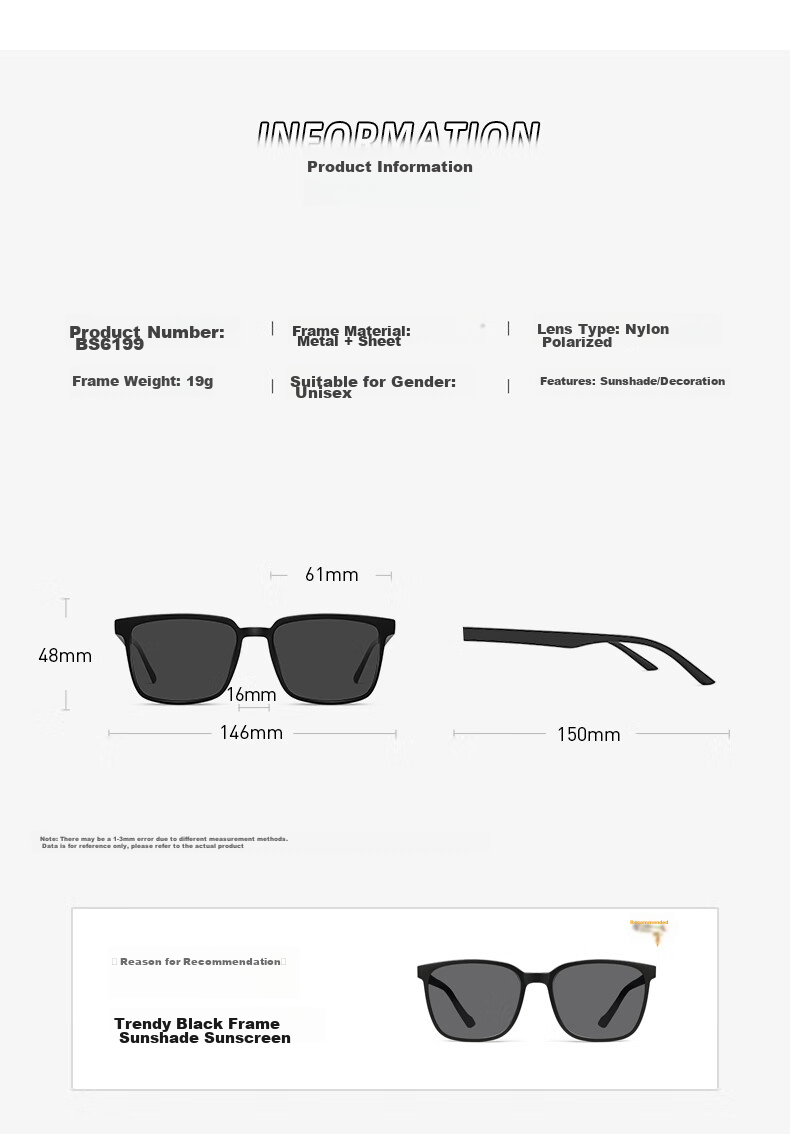 CAPONI Polarized Sunglasses for Men And Women, Driving-Specific UV Protection Anti-Glare Glasses, Face-Slimming Effect 12
