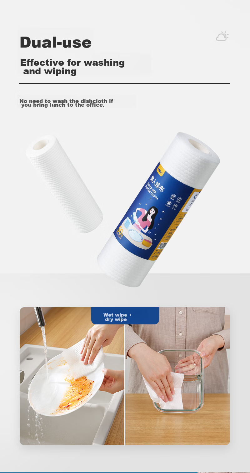 LYNN Lazy Person's Wipes 20*20cm [200 Sheets] Disposable Wipes Dishwashing Cloths Kitchen Paper Towels Kitchen Wipes 11