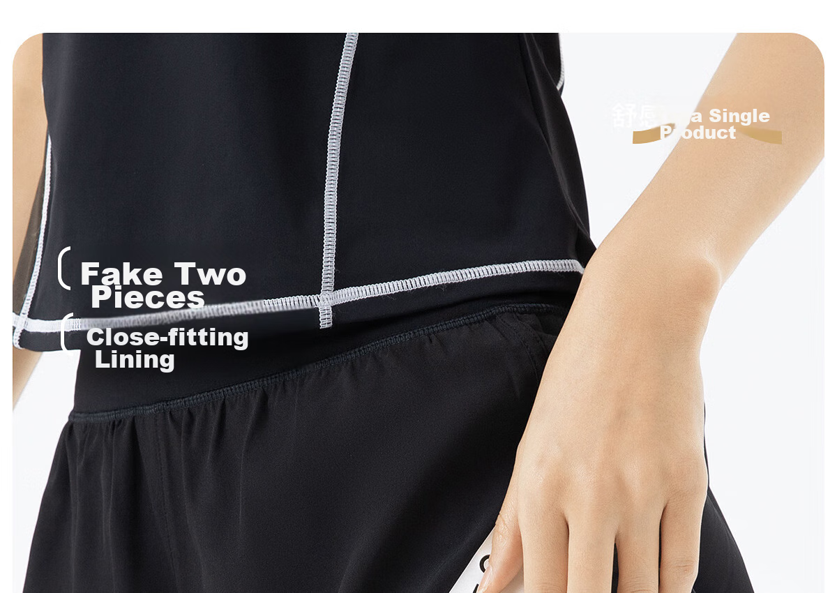 361° Women's Sports Fitness Yoga Shorts, Summer Lightweight, Faux Two-Piece Design, Breathable Outdoor Cycling Running Shorts 19