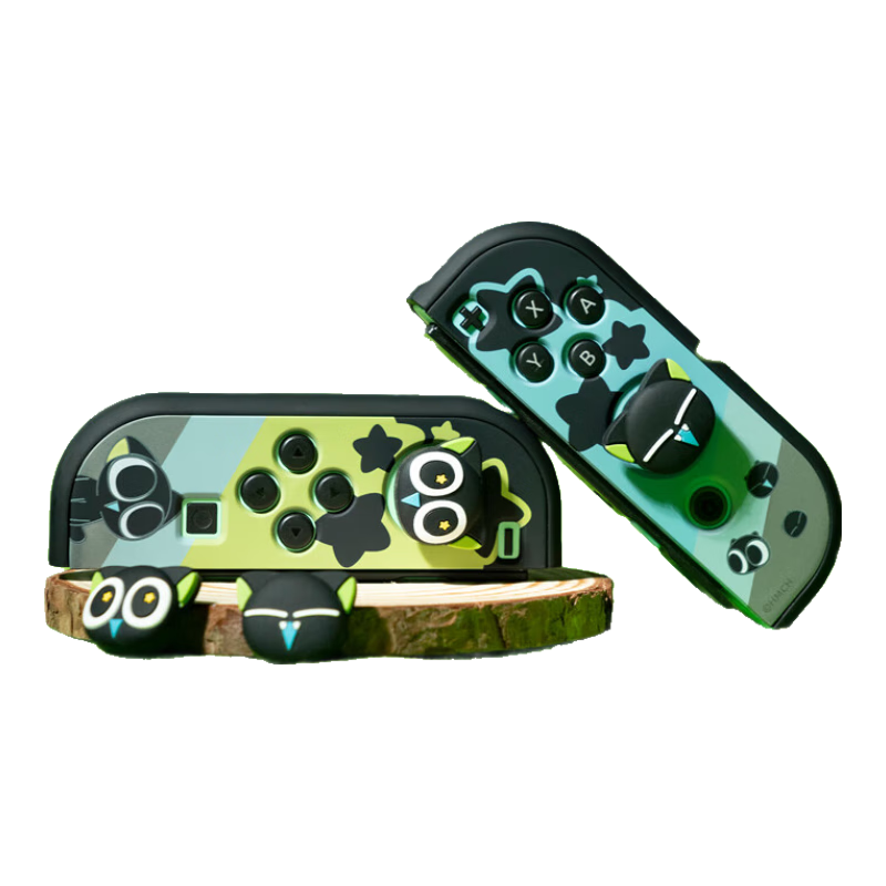 Jixiang Luo Xiaohei Switch Joystick Cap, Suitable for OLED/NS/LITE Silicone Protective Cover Joy-Con Controller Keycap, 4 Pieces Gaming Accessories