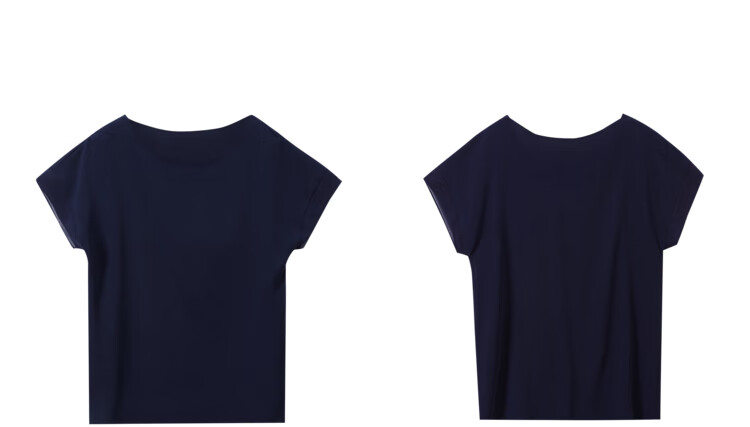 Sentubila Spliced Short-Sleeve Chiffon Blouse for Women, Slimming Tummy-Covering Top, Summer Lightweight Casual T-Shirt, Light Blue, S 45