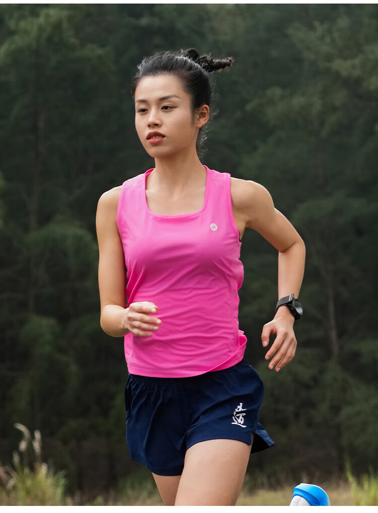 Bmai Bmai Running Sports Vest, Spring And Summer Jogging Training T-Shirt, Women's Student Physical Test Quick-Dry Sleeveless Tank Top for Wome 16