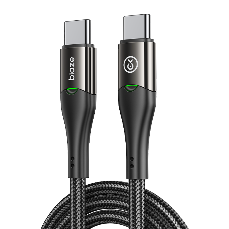 BIAZE Dual-Head Type-C Data Cable, 100W Fast Charging Cord, Suitable for Apple IPhone 18/17/16/15 Pro Max Phones, IPad Tablets, DJI Drones, Laptops, 1.5 Meters