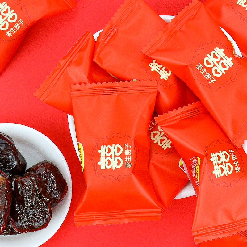 汇福园 枣子喜糖 1500g 散装结婚礼订婚喜枣阿胶枣大红蜜枣满月新礼物
