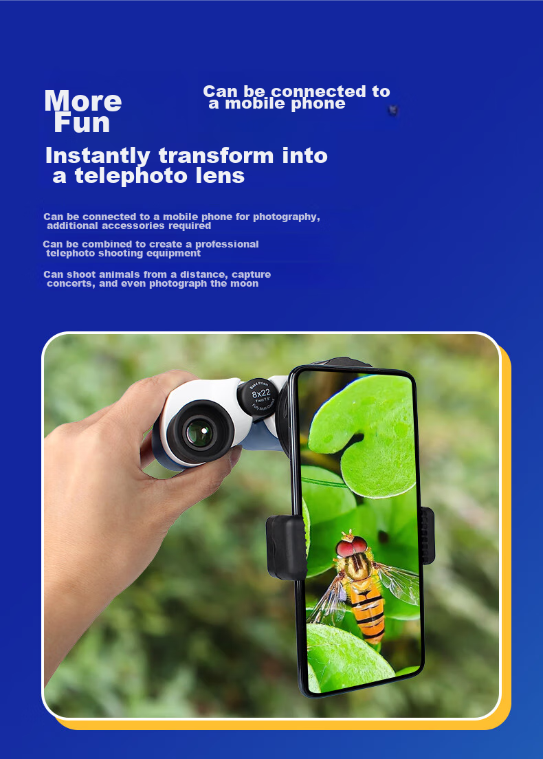 KENKO Telescope, Insect Viewer, High-Definition Portable Anti-Polycystic Children's Outdoor Concert Theater Viewing 11