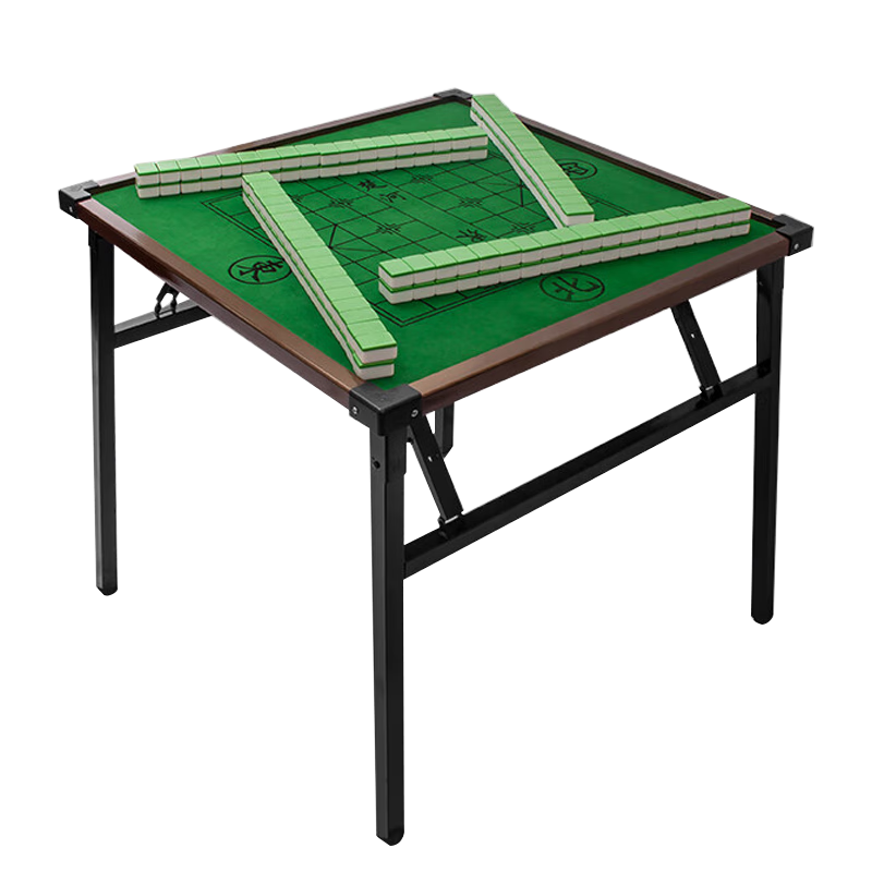 Huasheng Folding Mahjong Table, Home Use, Quiet Double-Sided Chess And Mahjong Table, Dining Table, Outdoor Camping, Separate Tabletop, 80*80cm