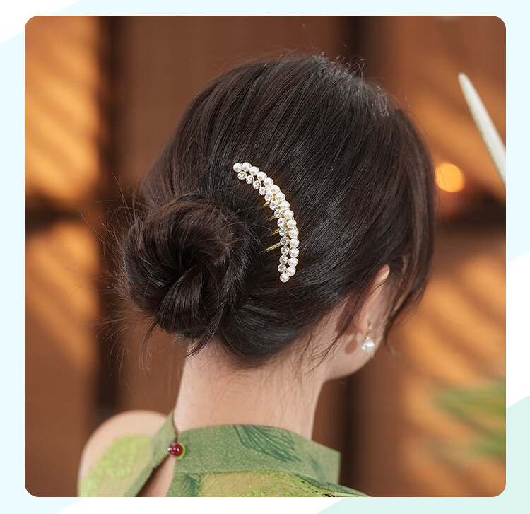 CHIMERA Hair Bun Maker, Back-Of Hair Clip, High-End Hair Accessory for Women, Hair Comb, Birthday Gift for Girls 32