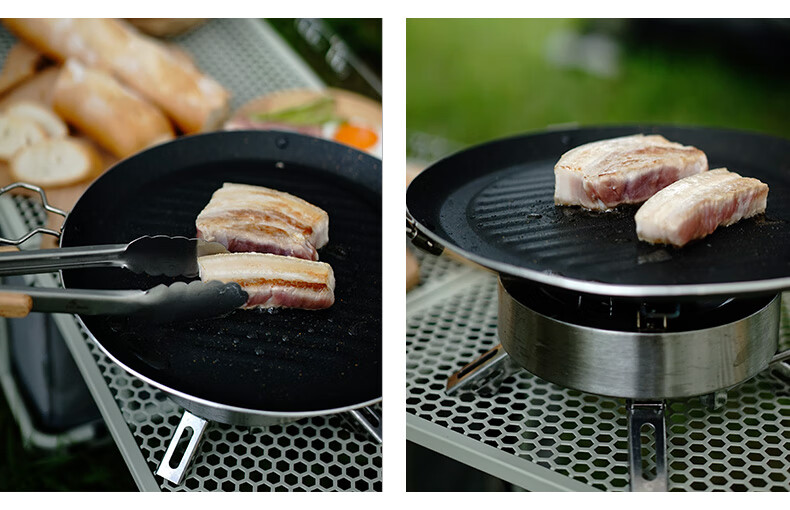 FIRE-MAPLE Outdoor Camping Tongs, Extended Food Tongs for Barbecue, Kitchen Charcoal Tongs, Meat Tongs, Heat-Resistant Tool Tongs 10
