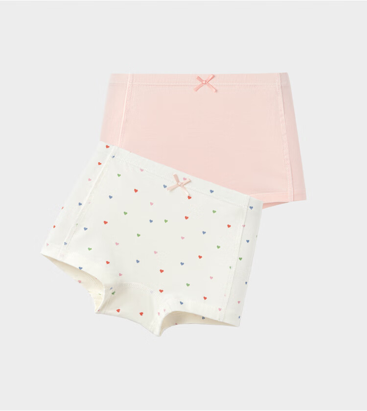 Junejunior [babylove Sub-brand] Children's Underwear 3-12 Years Boys and Girls 3D Cut Boxer Briefs Spring Summer 2-Pack 11