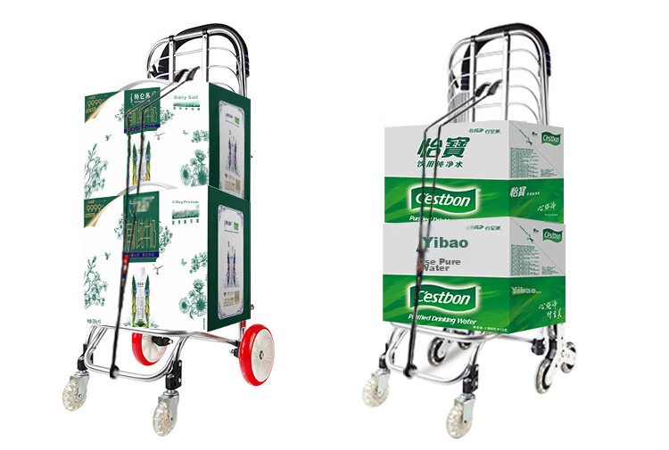 Xinyuechanghui Aluminum Alloy Grocery Cart, Hand-Pulled Trolley, Foldable Shopping Cart, Stair-Climbing Small Cart, Small Pushcart, Small Trailer F2016-10 9