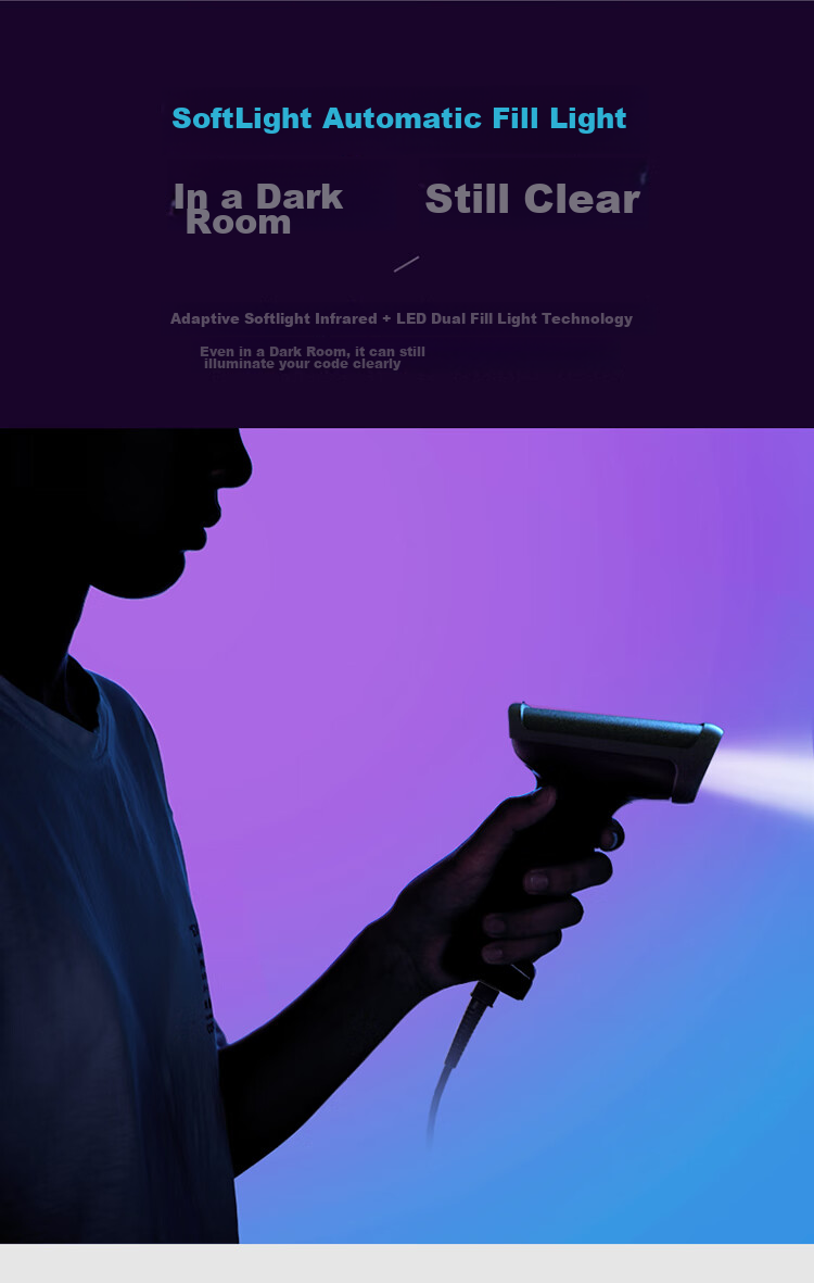 Deli Barcode Scanner, QR Code Scanning Gun, Express Delivery Logistics Query Warehouse Spare Parts Medical Insurance Product Barcode Scanner Pharmaceutical Traceability, High-Precision Version 14950 8