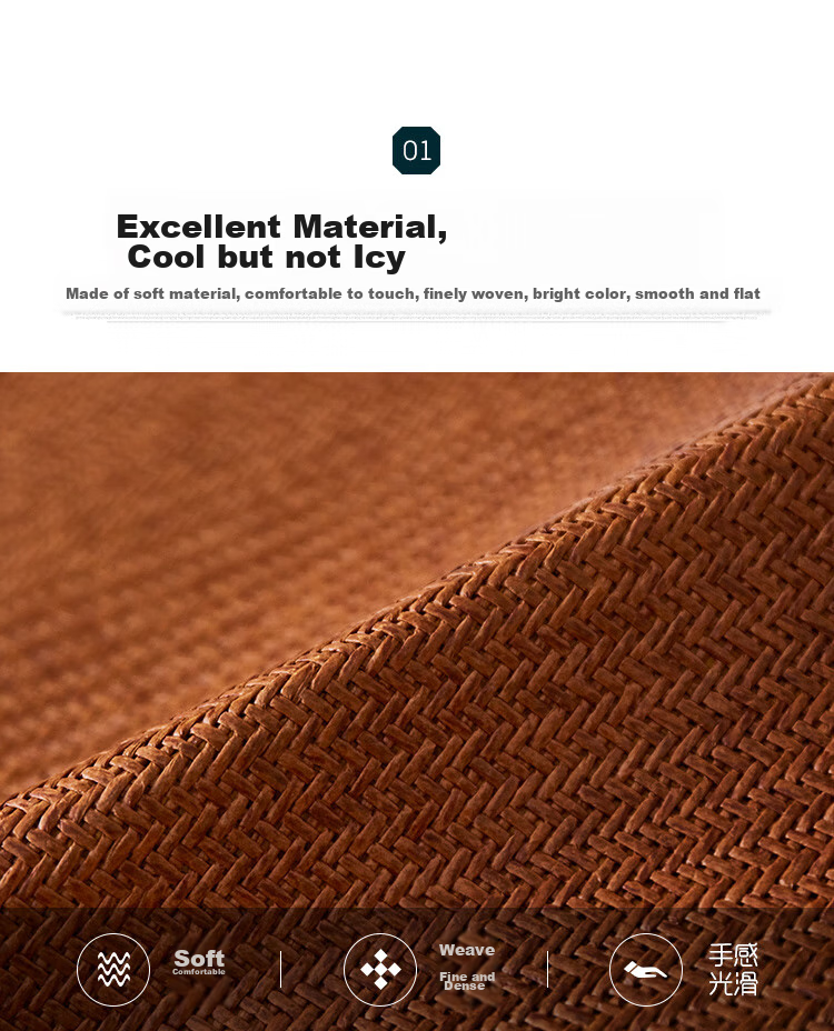 Yierman Cooling Mat Pillow, Rattan Mat Tea Pillow Core, Summer Adult Sleeping Cervical Spine Protection Pillow, Jiashang Pillow, One Pair of Pairs 4
