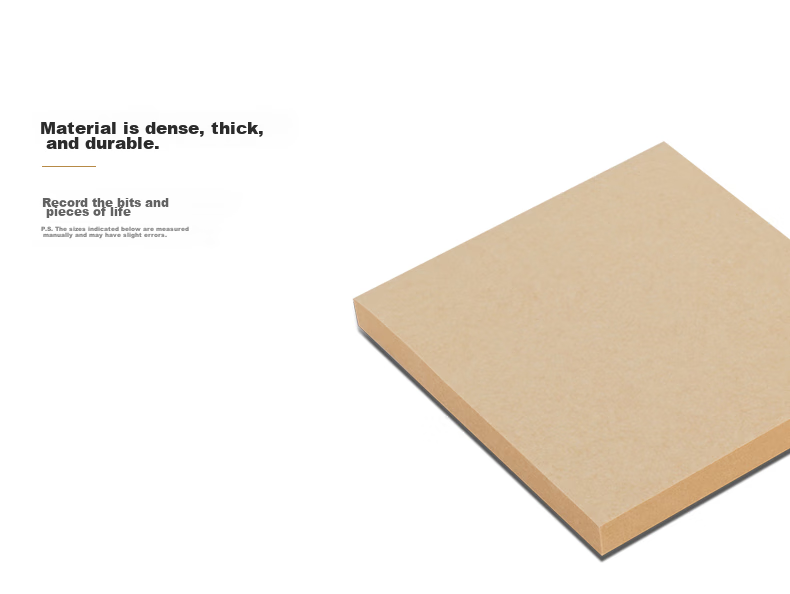 STICKN 100 Sheets 76x76mm Kraft Paper Sticky Notes Memo Pad Notepad 31096 4