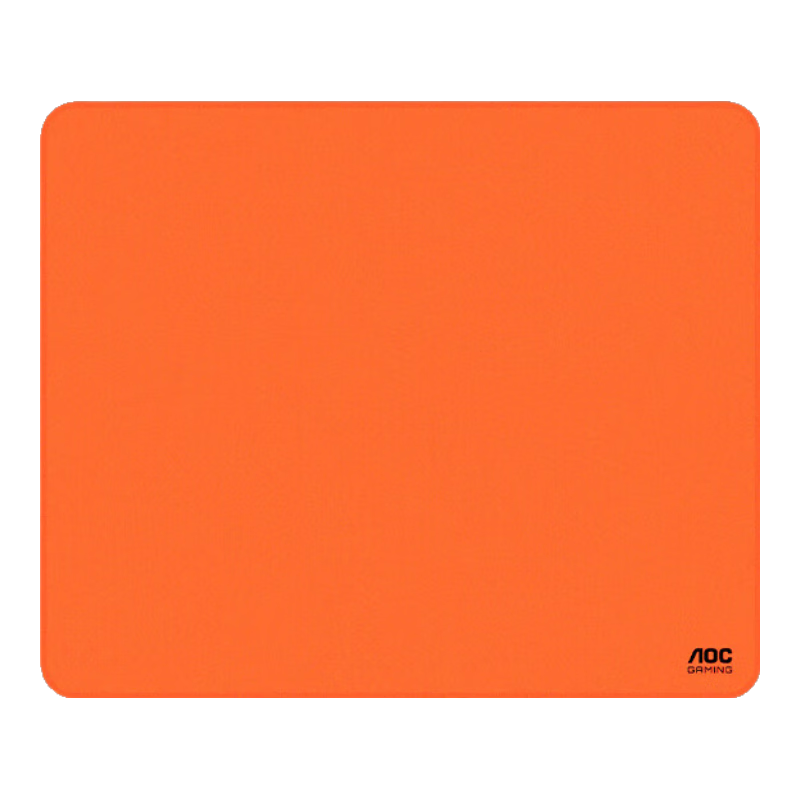 AOC Waterproof Fine Surface Mouse Pad, Medium Size 480*400*5mm, Waterproof, Wear-Resistant, Smooth, Computer Accessory, Competitive Gaming Desk Pad, P191/93 Orange