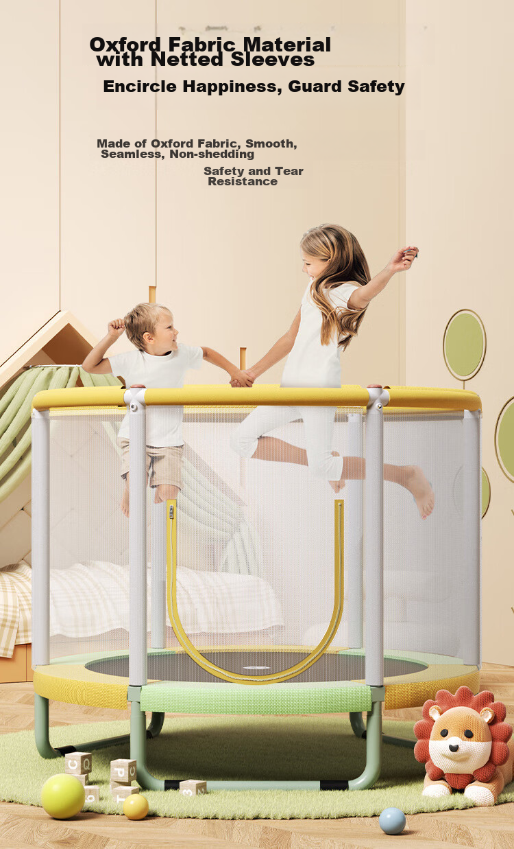 JD Original Trampoline with Enclosure, Indoor Bouncy Bed for Children And Babies, Home Fitness Exercise Equipment 27