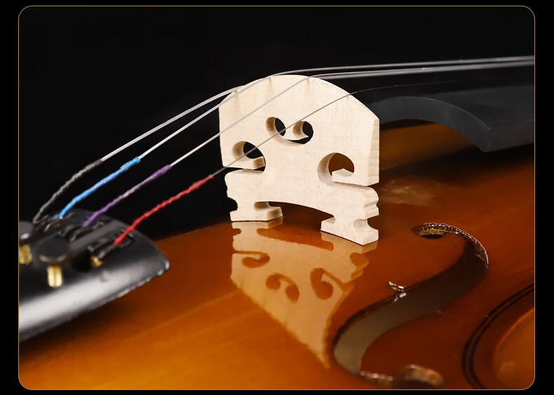 Minsine Handmade Solid Wood Violin 4/4 Size Adult Beginner Student Entry-Level Performance Instrument 15