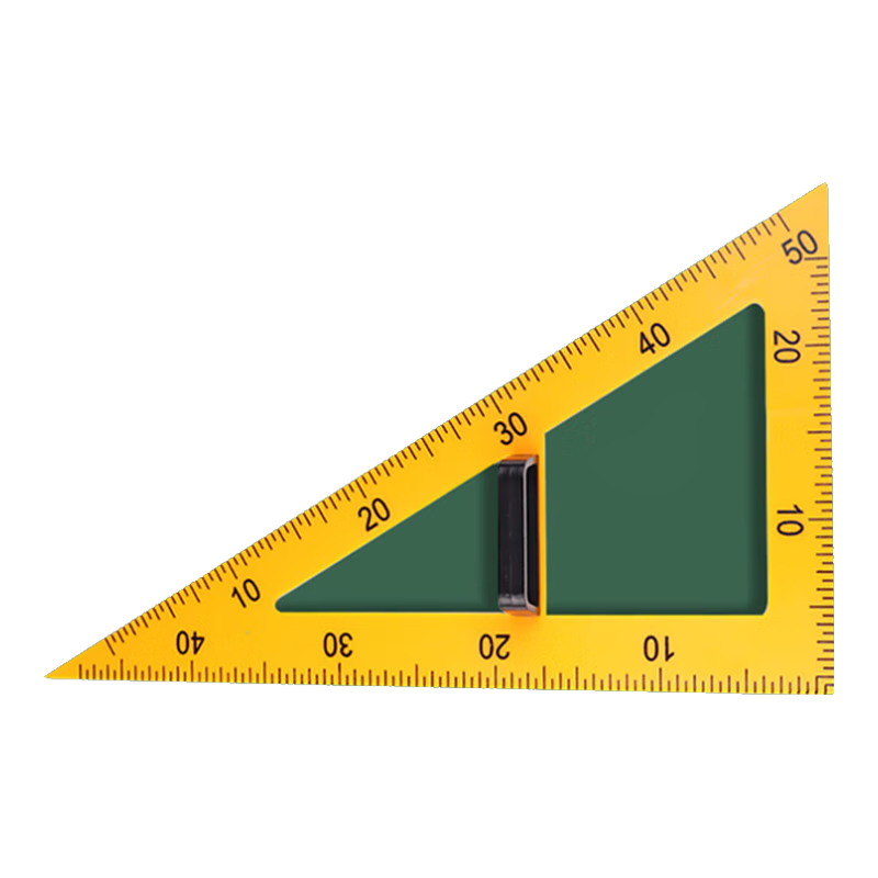 [Lowest Price Online] BOJIAO Magnetic Large Triangle Ruler Set, Teacher's Teaching Tool, Plastic Large Triangle Ruler Protractor Compass Math Teaching Aid, Magnetic 60-Degree Triangle Ruler (Yellow)