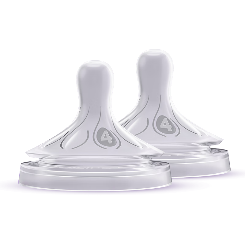 AVENT Philips AVENT Wide-Neck Natural Soft Nipple for Newborns And Infants, 3-6 Months, Imported Pair