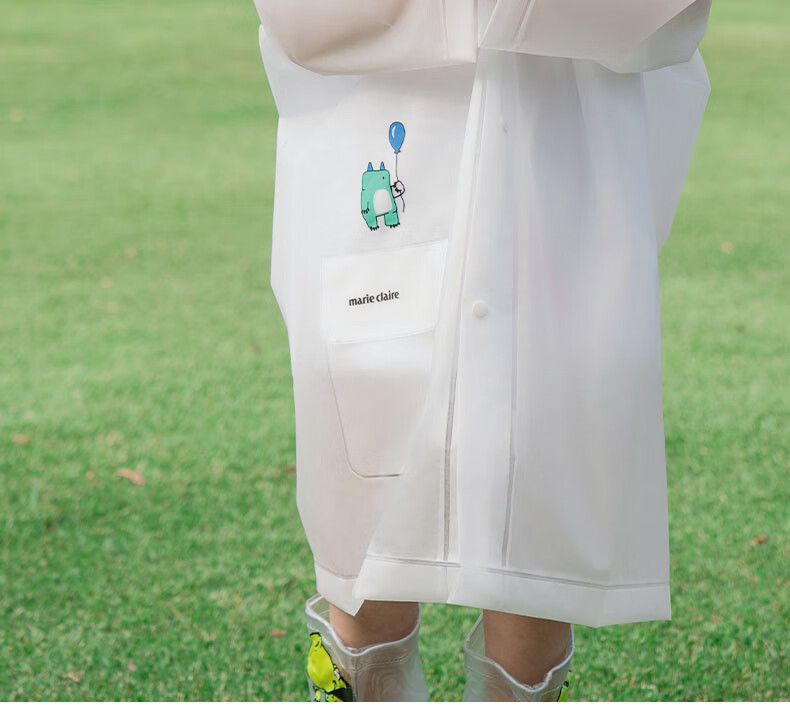 MARIE CLAIRE Children's Raincoat, One-Piece Cape-Style Poncho, Single-Person, for Girls And Boys, Students, Kindergarten Children, Toddlers, Back to School 2