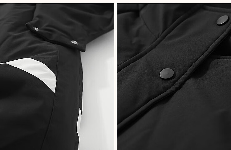 Dme [Black Technology Triple-Protection Battle Robe], Winter Cold Protection Tool, 90% Duck Down, Hooded Drawstring Velcro Women's Jacket 8