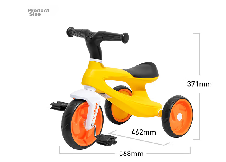 Auby Children's Tricycle Baby Tricycle Pedal Bike 1-3-6 Years Old Multi-Use Push Car 5-in-1 Birthday Heavy-Duty Safety 29