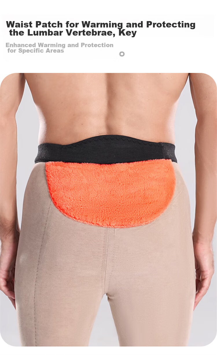 LangSha Cashmere Thermal Pants for Men, Fleece-Lined Thick Cotton Pants, Knee Protection Patches for Middle-Aged And Elderly, Outdoor Wear, Extra Thick for Northeast China 7
