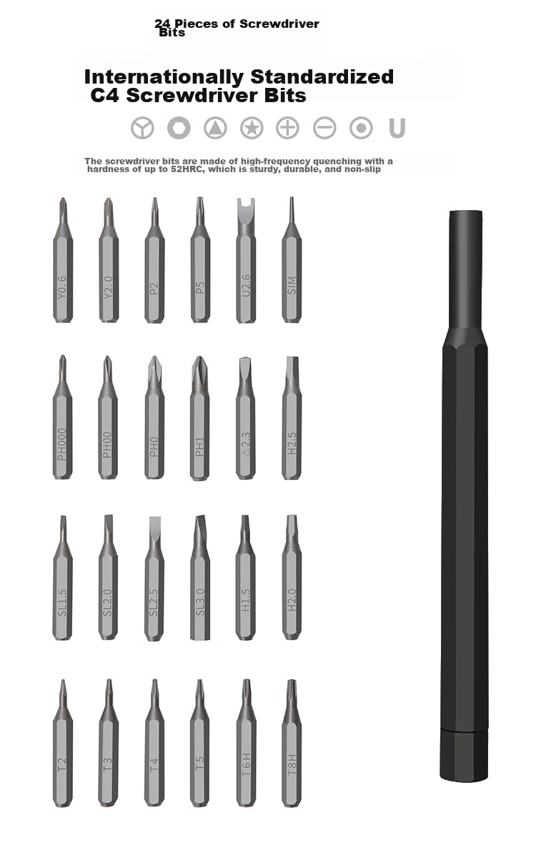 Kafuweier Screwdriver Set, Precision Screwdriver Kit for Laptop, Phone And Computer Disassembly, Small Screwdriver Tools PS4550 4