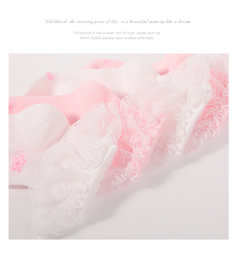 Zhiyouban Children's Socks, Spring And Autumn, for Older Kids And Girls, Cotton Socks, Princess Style, Lace Trim, Short Socks for Students, Z7516 10