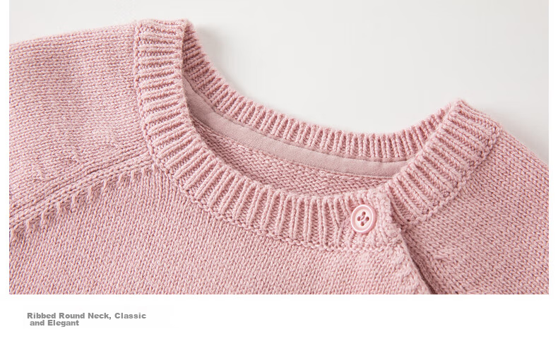 DAVE & BELLA Girls Pullover Sweater 2022 Autumn Kids Clothing Baby Cartoon Knitwear DB4223925 Light Pink 140cm 9