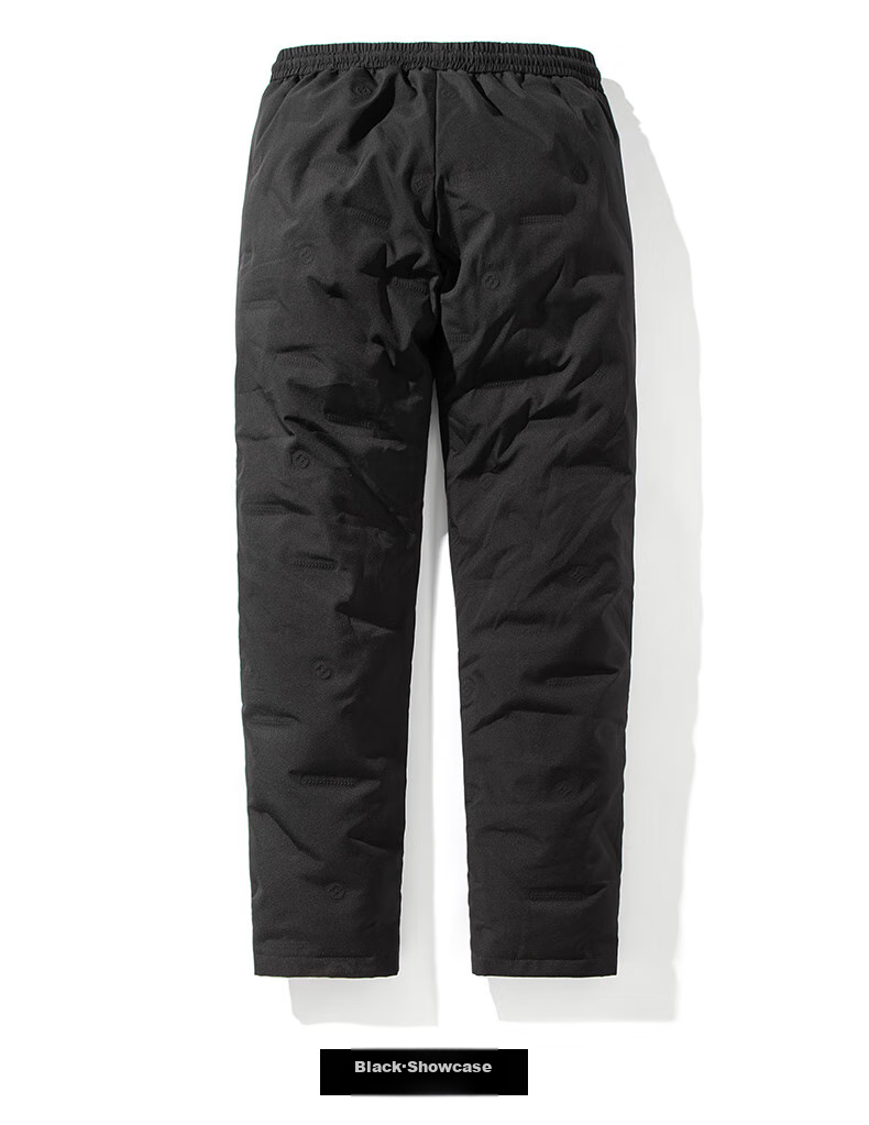 SNOWFLYING Goose down Pants Men's Outdoor Thickened Winter Warm Straight-Leg Casual Trousers Black 170 12