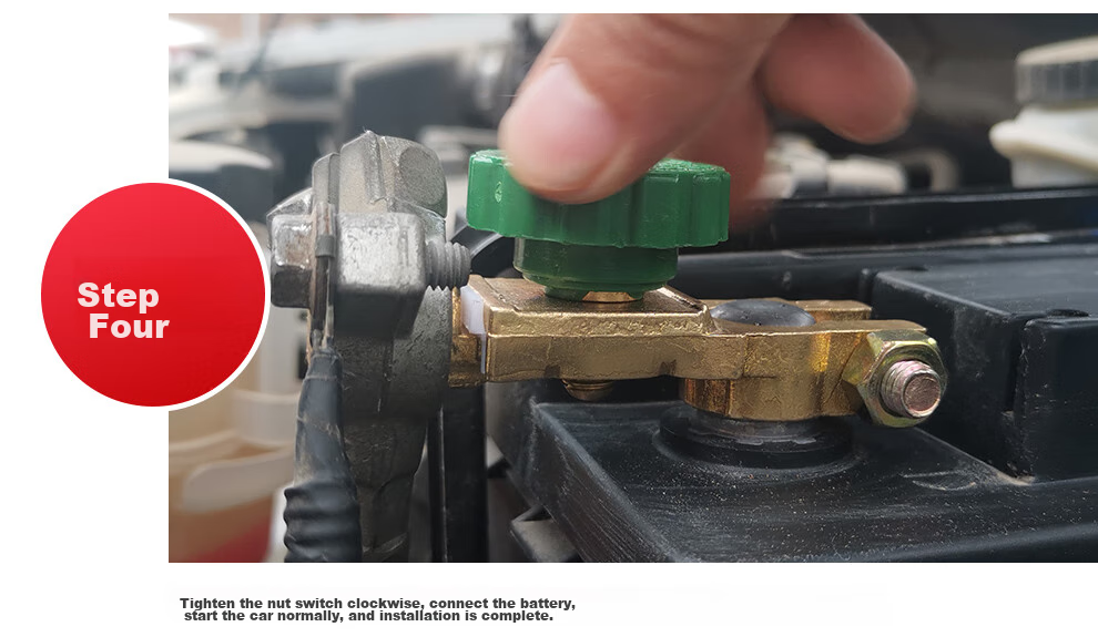 QL Car Battery Disconnect Switch, Anti-Leakage, Low Battery, Brass Terminal Post, 16-17mm 10