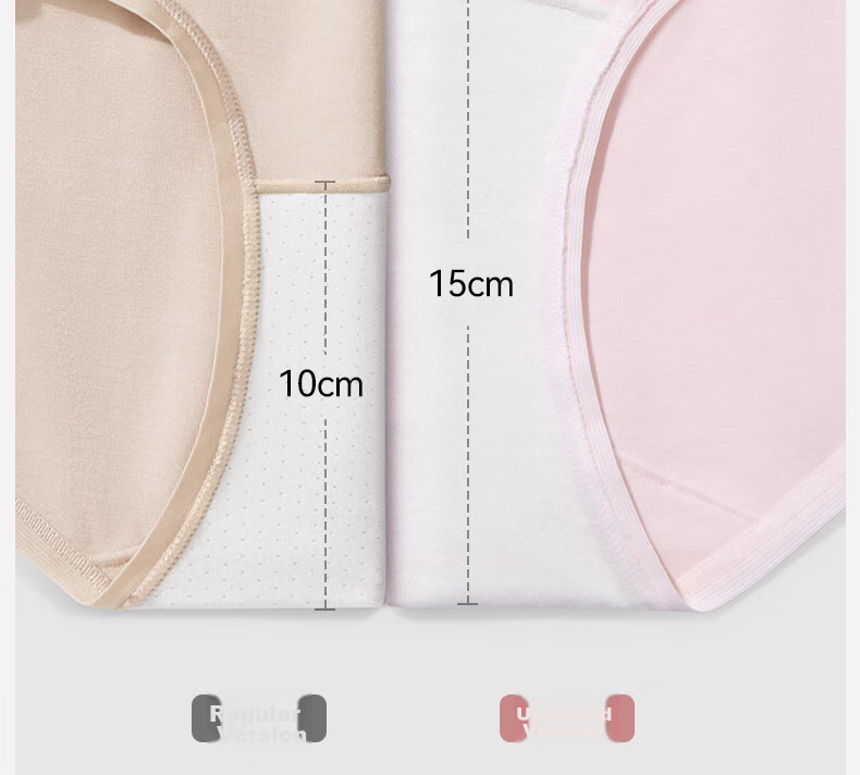 Ordifen 6-Pack Women's Underwear, Pure Cotton 10A Antibacterial 100% Cotton Extended Crotch Breathable Mid-Rise Young Women's Triangle Panties 7