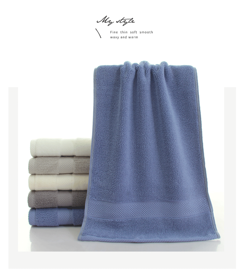 Hengyuanxiang Xinjiang Long-Staple Cotton Class A Towels, 2-Pack, Pure Cotton Thickened Soft Face Towels, Absorbent Washcloths for Face Washing, Beige Sports 4