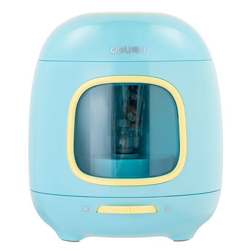 Deli Dual Power Electric Pencil Sharpener with 3 Adjustable Thickness Settings, Tungsten Steel Blade, Semi-Automatic Press-Type Pencil Sharpener, Birthday And Graduation Gift for Children, Boys And Girls
