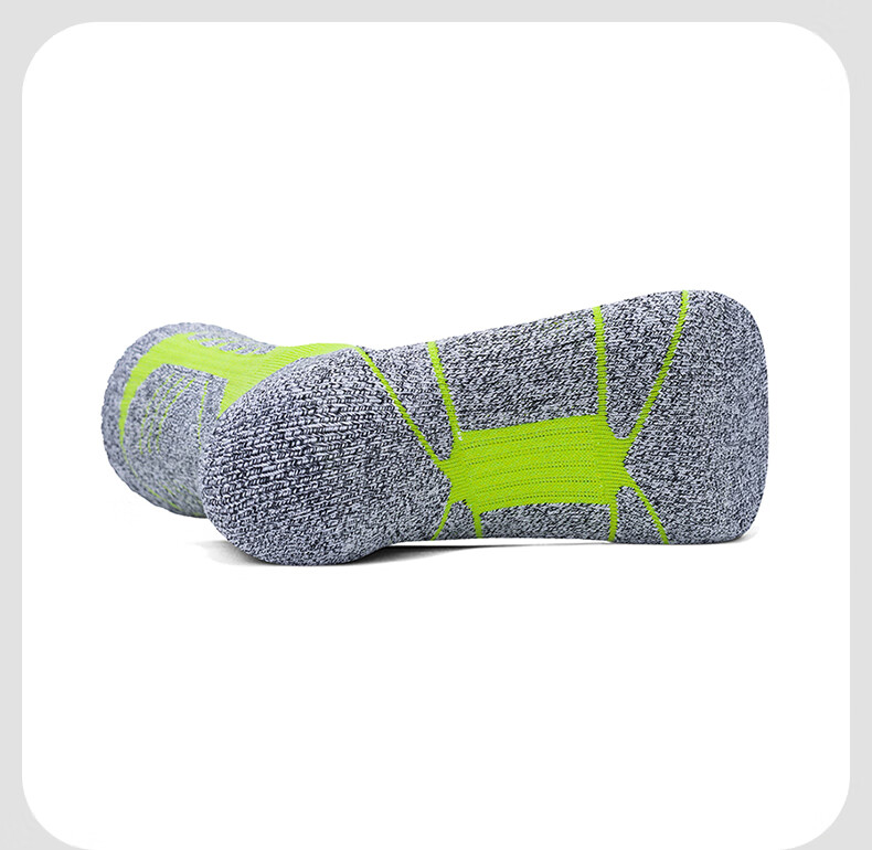 TFO 5th Generation Hiking Socks Sweat-Absorbing Mountaineering Sports Outdoor Running Socks B2202473 Women's Green M 5