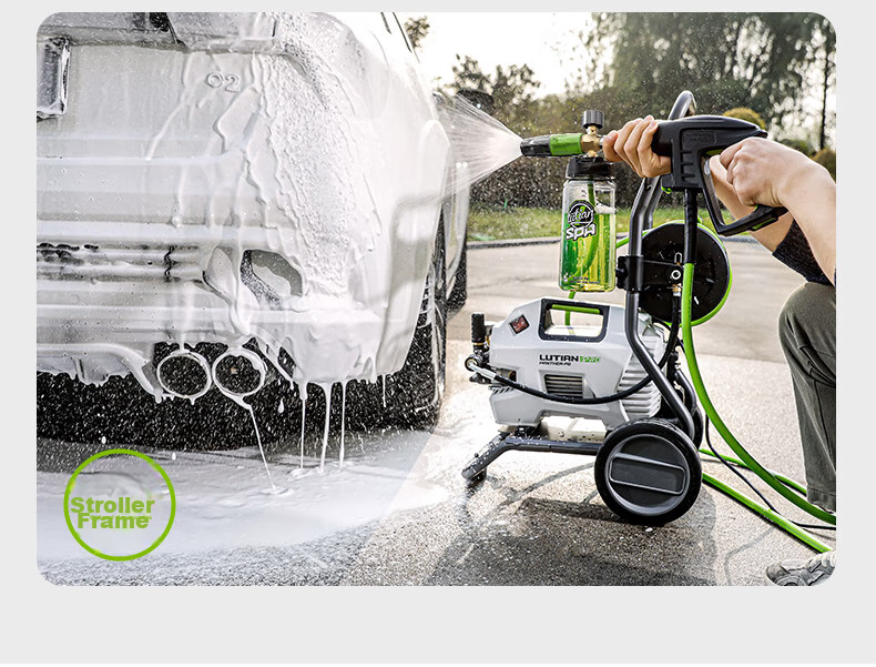 LUTIAN Household High-Pressure Car Washer, Water Gun, High-Power Induction Cleaning Machine, Water Pump, Powerful Cleaning Device, Snow Leopard P6PRO 14