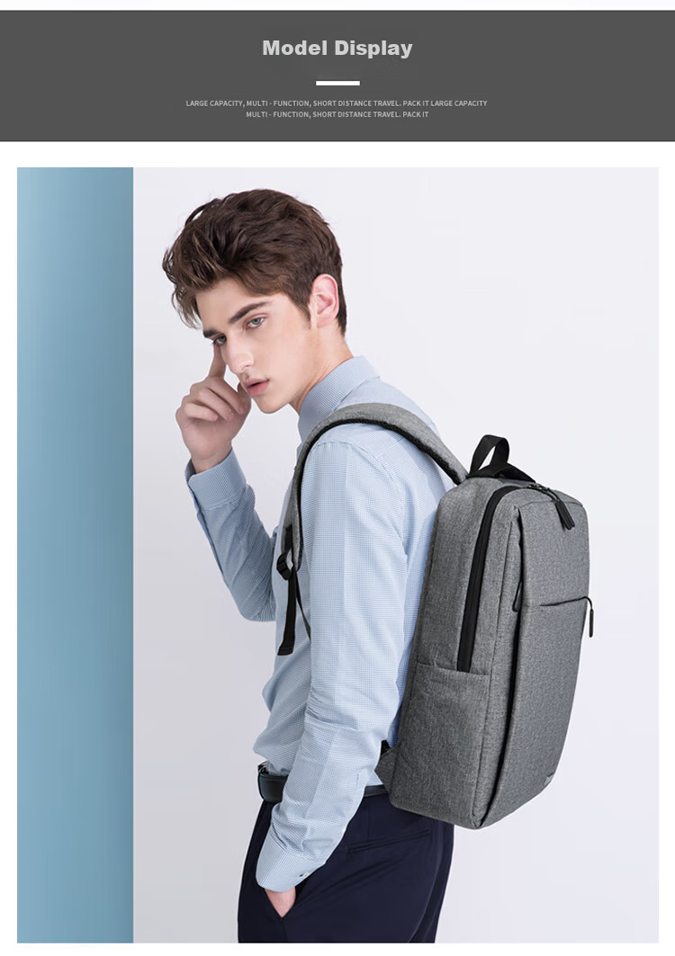 GOLF Backpack for Men, Korean-Style Backpack, 14-Inch Laptop Bag, Business Backpack for Men And Women, Casual Travel Bag, Student Schoolbag 3