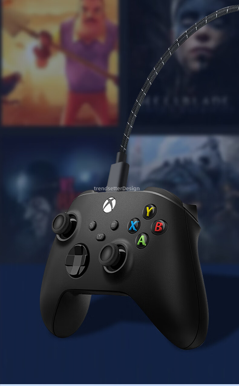 Trendsetter Wireless Controller Charging Cable for Xbox One, PS4, Windows Phone, Android to PC Extension Cord Slim Pro with US Versio 2