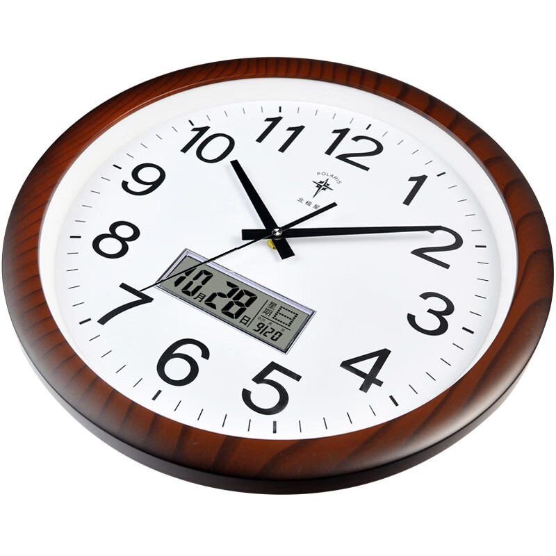 POLARIS Wall Clock, Living Room Perpetual Calendar Clock, Modern Quartz Clock, Fashionable Calendar Clock, Creative Wall Clock, 38cm