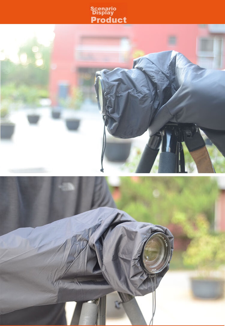 KYOTSU Professional Camera Rain Cover, Universal Fit for Canon Nikon Sony DSLR Mirrorless Cameras (Black) 7