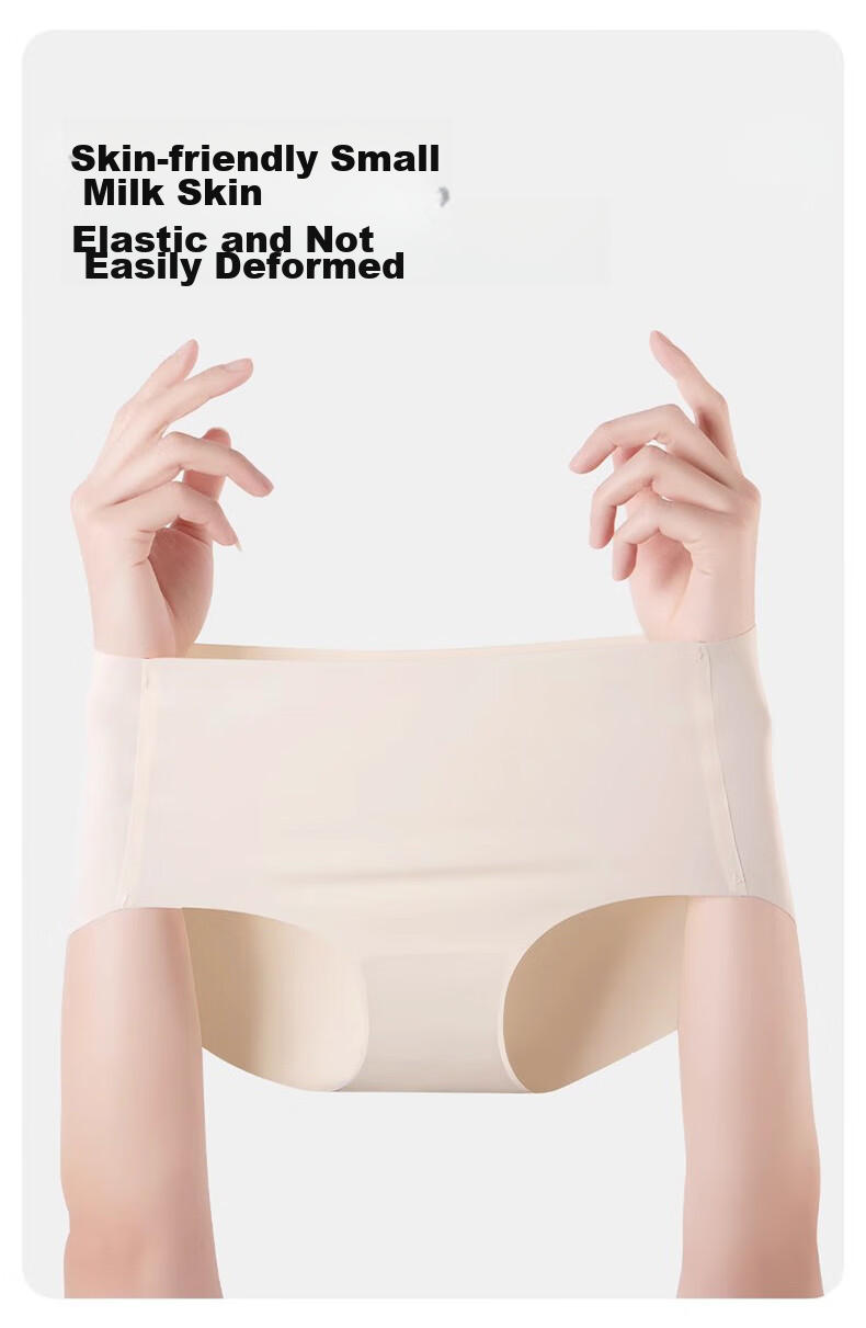 MiiOW Disposable Ice Silk Underwear for Women, Seamless Sterilized No-Wash Travel Yoga Fitness Business Trip Menstrual Daytime Disposable M 9