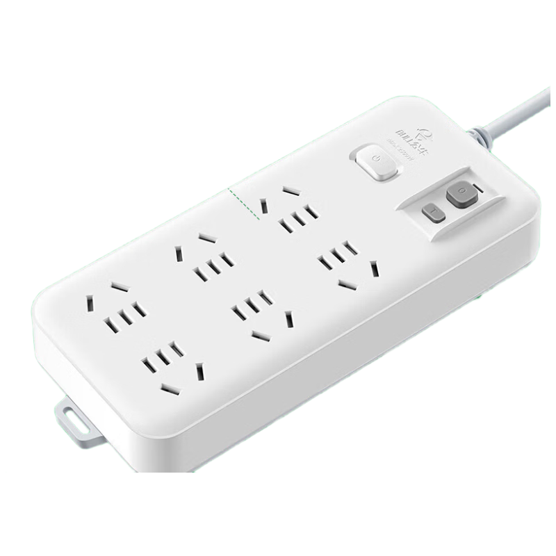 BULL Leakage Protector Socket Wiring Anti-Leakage Plug New National Standard GN-705 Six-Outlet Master Control Full Length 3 Meters 10A
