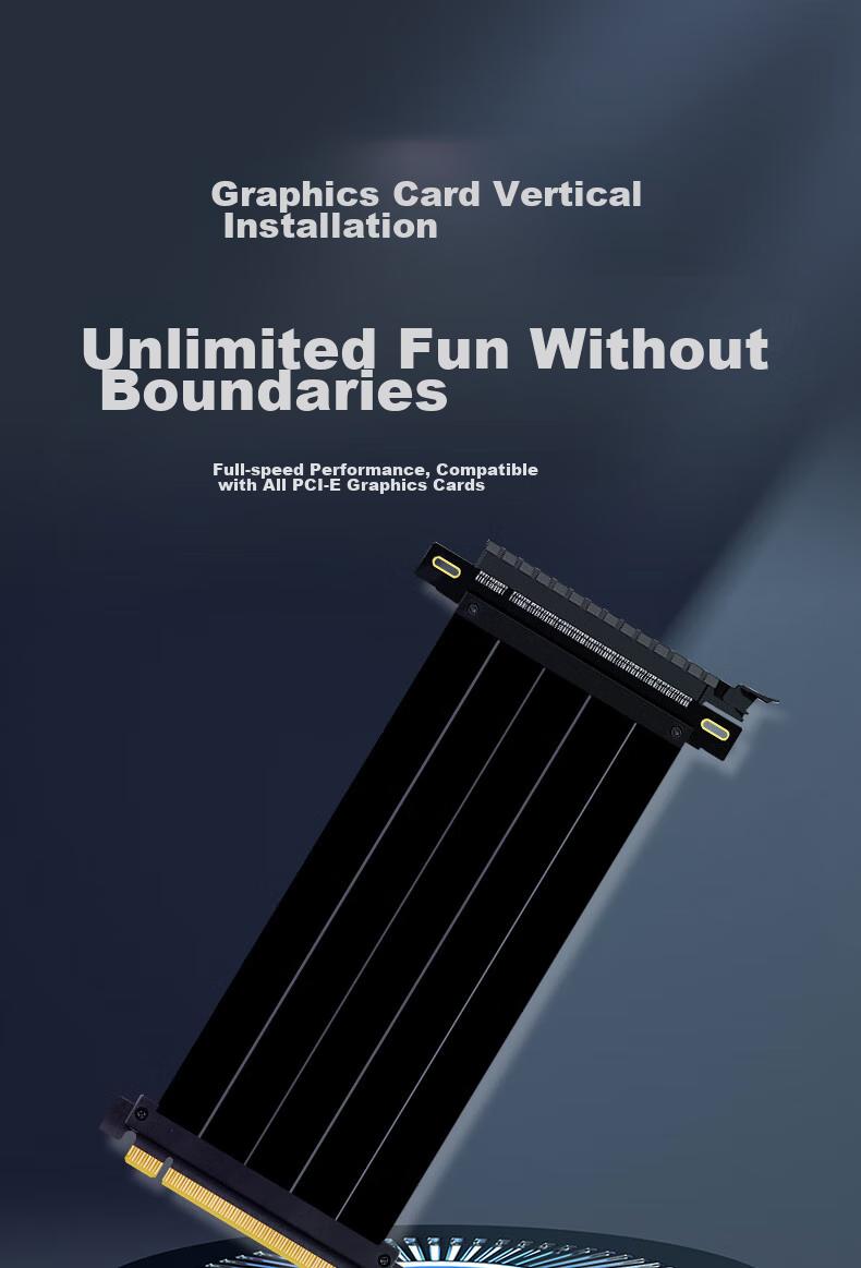 LinkStone PCIe 4.0 Graphics Card Extension Cable 20cm Adapter Cable Compatible with PCIe 3.0 X16 Extension Cable Vertical Installation Suitable for Computer Graphics Cards Vertical Installation 90-Degree Universal No Loss 1