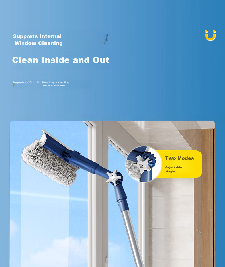Sulida Glass Cleaning Tool for High-Rise Windows, Professional Window Cleaner, Outdoor Window Cleaning Equipment, Glass Scraper for Exterior Windows 18