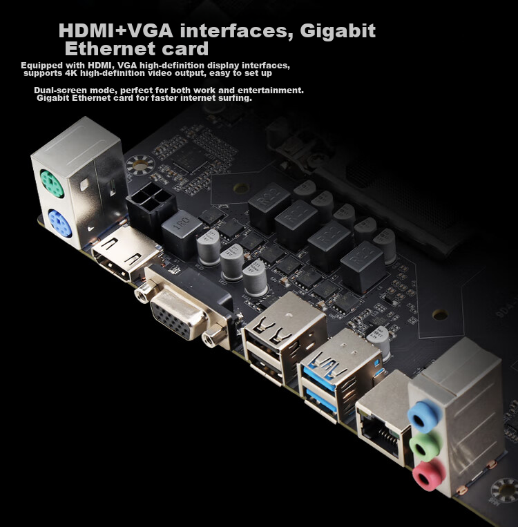 ONDAL 9D4-VH (Intel LGA 1151) Motherboard, Compatible with Intel 6789 Gen Processors 7